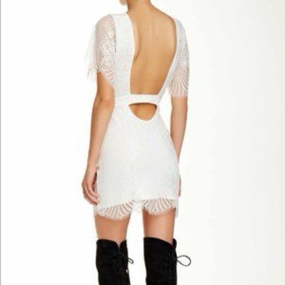 For Love and Lemons white lace cotton blend San Marcos dress - Picture 2 of 6